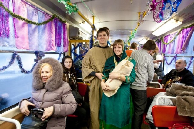 трамвай на Рождество